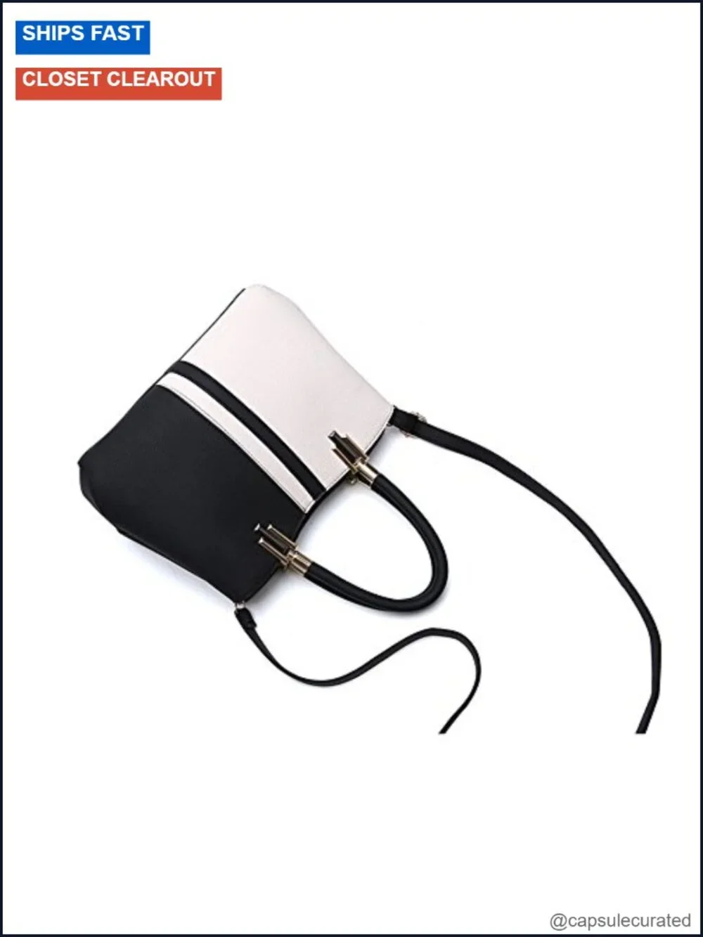 Women's Leather Satchel Tote Handbag with Top Handle and Adjustable Strap - PU